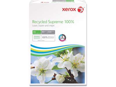 Kopipapir - hvidt, A4, 80 g/m², 500 ark/pakken, Xerox Supreme 100% Recycled