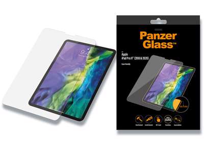 Skærmbeskyttelse, iPad Pro 11'' 2018 og 2020, Klar, 1 stk, PanzerGlass Case Friendly 