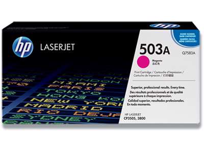 Toner, 503A, Magenta-rød, 6.000 sider, HP Q7583A