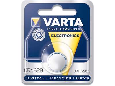 Batteri, CR1620, 3 V, 1 stk, Varta Electronic