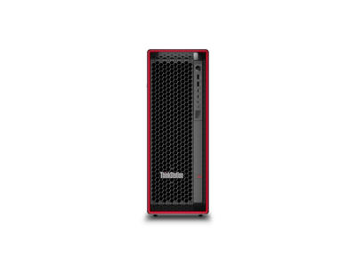 Lenovo ThinkStation P5 Intel® Xeon W w5-2445 32 GB DDR5-SDRAM 1 TB SSD Windows 11 Pro for Workstations Tower Workstation Sort, Rød