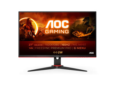 AOC 27G2SAE/BK computerskærm 68,6 cm (27") 1920 x 1080 pixel Fuld HD LED Sort, Rød