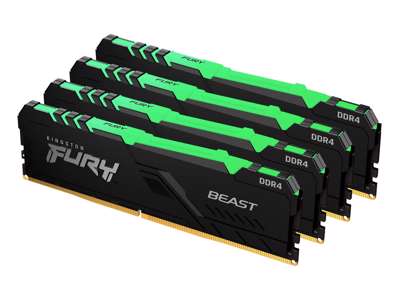 Kingston Technology FURY Beast RGB hukommelsesmodul 32 GB 4 x 8 GB DDR4 3000 MHz