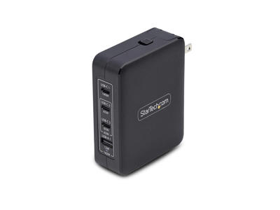 StarTech.com 3114GCU-WALL-CHARGER oplader til mobil enhed Universel Sort Vekselstrøm Hurtig opladning Indendørs