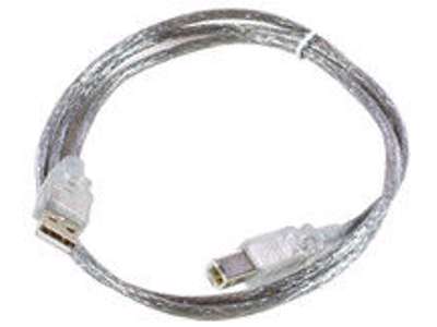 Microconnect USBAB5T USB-kabel USB 2.0 5 m USB A USB B Transparent