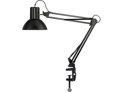 Bordlampe, Sort, Med fod og klemme, LED, Unilux Success 66 