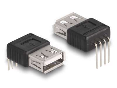 DeLOCK 66637 USB grafisk adapter Sort, Sølv