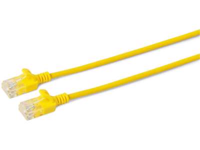 Microconnect V-UTP6A01Y-SLIM netværkskabel Gul 1 m Cat6a U/UTP (UTP)