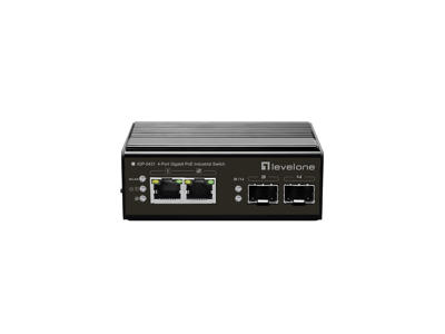 LevelOne IGP-0431 netværksswitch Gigabit Ethernet (10/100/1000) Strøm over Ethernet (PoE) Sort