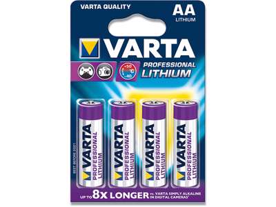 Batteri, AA, 1.5 V, 4 stk, Varta Professional