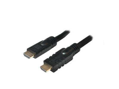 LogiLink CHA0025 HDMI-kabel 25 m HDMI Type A (Standard) Sort