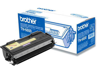 Toner, TN6600, Black-sort, 6.000 sider, Brother 