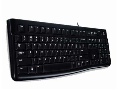 Logitech K120 Keyboard, Black (Nordic)