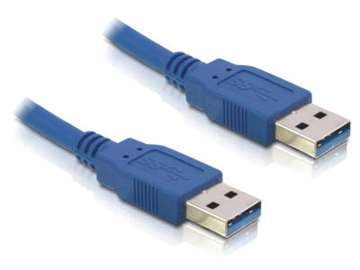 DeLOCK Cable USB 3.0-A male/male USB-kabel 1,5 m USB A Blå