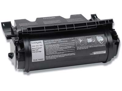 Toner, 12A7462, Black-sort, 21.000 sider, Lexmark 