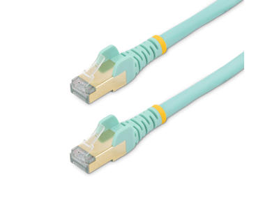 StarTech.com 6ASPAT50CMAQ netværkskabel Turkis 0,5 m Cat6a U/FTP (STP)