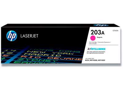 Toner, 203A, Magenta-rød, 1.300 sider, HP CF543A