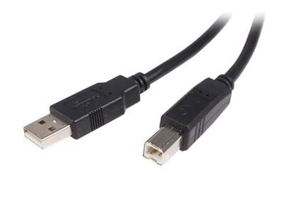 StarTech.com USB2HAB3M USB-kabel USB 2.0 3 m USB A USB B Sort