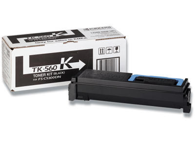 Toner, TK-560K, Black-sort, 12.000 sider, Kyocera 