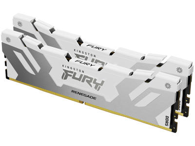 Kingston Technology FURY 64 GB 6400 MT/s DDR5 CL32 DIMM (sæt med 2) Renegade, hvid XMP