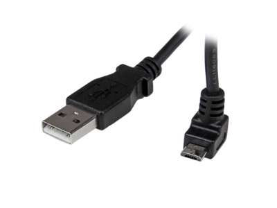 StarTech.com 1m USB2.0 A - micro B m/m USB-kabel USB A Micro-USB B Sort