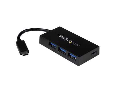 StarTech.com HB30C3A1CFB interface hub USB 3.2 Gen 1 (3.1 Gen 1) Type-C 5000 Mbit/s Sort