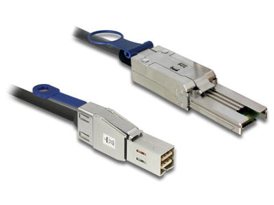 DeLOCK 83734 Serial Attached SCSI (SAS)-kabel 1 m Sort