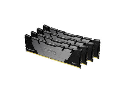 Kingston Technology FURY 128 GB 3200 MT/s DDR4 CL16 DIMM (sæt med 4) Renegade Sort