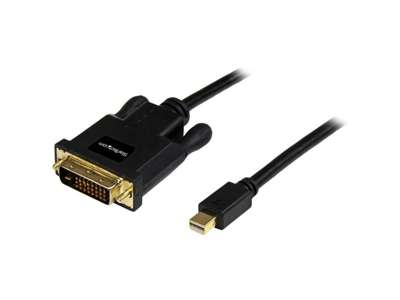 StarTech.com MDP2DVIMM10B videokabel adapter 3 m mini DisplayPort DVI-D Sort