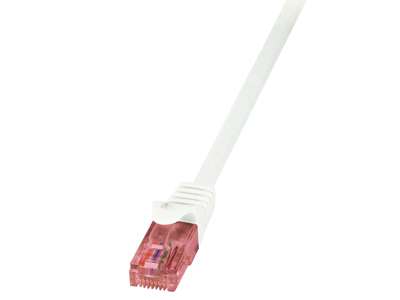 LogiLink 7.5m Cat.6 U/UTP netværkskabel Hvid 7,5 m Cat6 U/UTP (UTP)