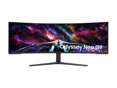 Samsung G95NC LED display 144,8 cm (57") 7680 x 2160 pixel Dual UHD QLED Hvid