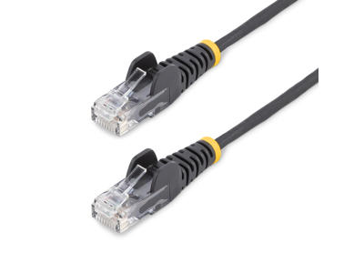 StarTech.com N6PAT250CMBKS netværkskabel Sort 2,5 m Cat6 U/UTP (UTP)