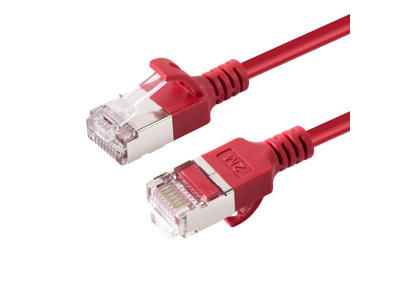 Microconnect V-FTP6A01R-SLIM netværkskabel Rød 1 m Cat6a U/FTP (STP)