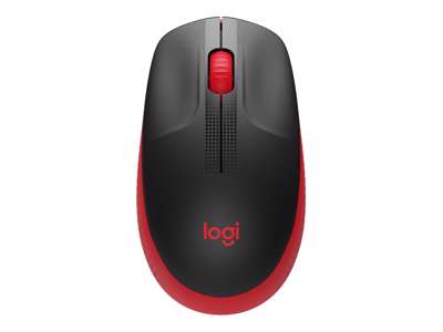 Logitech M190 Full-size wireless mouse, Red