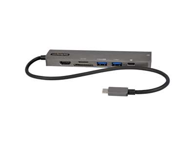 StarTech.com DKT30CHSDPD1 dockingstation Ledningsført USB 3.2 Gen 1 (3.1 Gen 1) Type-C Sort, Grå