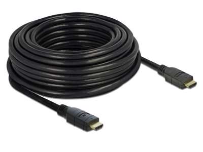 DeLOCK 85285 HDMI-kabel 15 m HDMI Type A (Standard) Sort