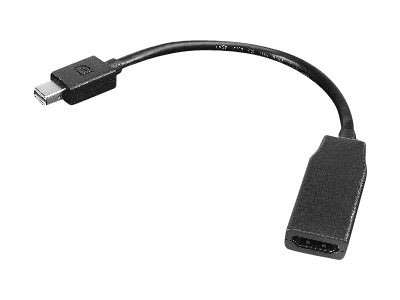 Lenovo 0B47089 videokabel adapter 0,2 m Mini DisplayPort HDMI Sort