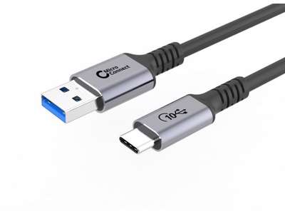 Microconnect USB3.2AC1 USB-kabel USB 3.2 Gen 2 (3.1 Gen 2) 1 m USB C USB A Sort