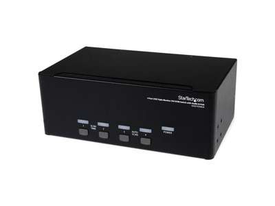 StarTech.com SV431TDVIUA KVM Switch Stativ-montering Sort