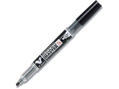 Whiteboard marker, Rund spids, Sort, 1-3 mm, Pilot V Board Master WBMA-VS-EF-BG-B