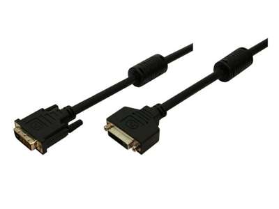 LogiLink DVI-D 5m DVI kabel Sort