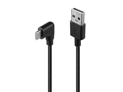 Lindy 32000 USB-kabel USB 2.0 0,5 m USB A USB C Sort