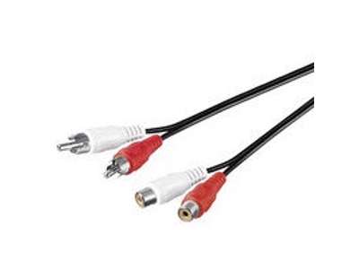 Microconnect AUDCH10 lydkabel 10 m 2 x RCA Sort