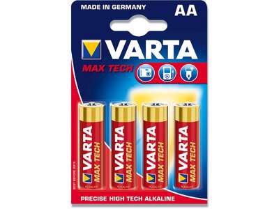 Batteri, AA, 1.5 V, 4 stk, Varta MaxTech