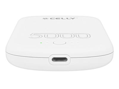 Celly MAGPB5000PROWH powerbank 5000 mAh Trådløs opladning Hvid