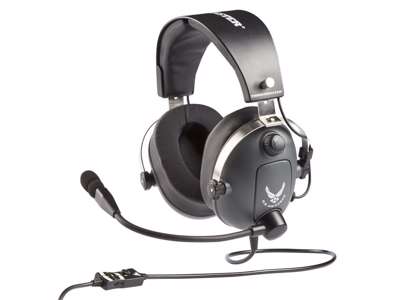 Thrustmaster T.Flight U.S. Air Force Edition Headset Ledningsført Spil Sort