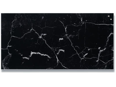 Stænkplade, Magnetisk, 100x50 cm, Sort marmor, Naga Splashback