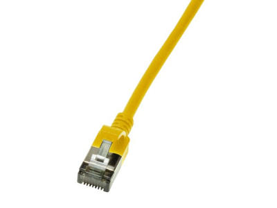 LogiLink Slim U/FTP netværkskabel Gul 1,5 m Cat6a U/FTP (STP)