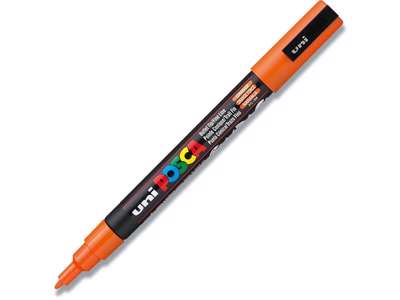 Paint marker, 0.9-1.3 mm, Orange, Rund spids, uni Posca PC-3M