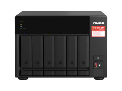 QNAP TS-673A NAS Tower Ryzen Embedded V1500B 8 GB DDR4 4 TB HDD QNAP Turbo System Sort